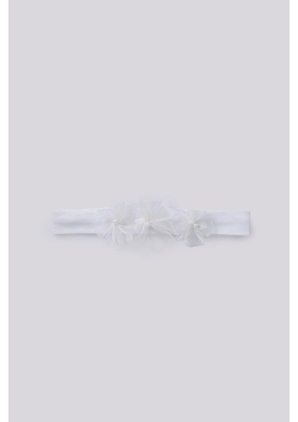 Bg Store Kız Bebek Ekru Saç Bandı