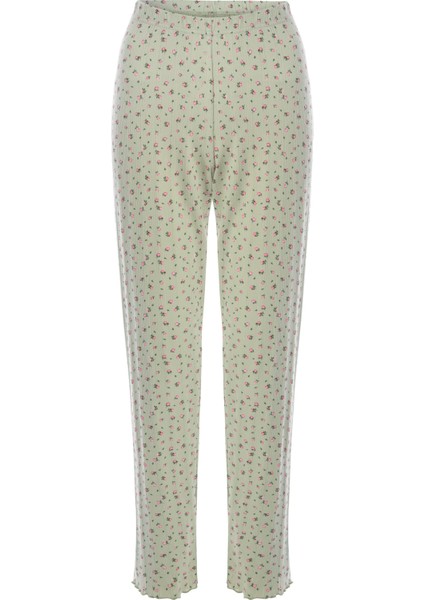 Kadın Kısa Kollu Fiyonklu Indigo Fitilli Pijama Takımı modelleri