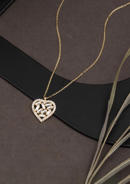 Bagetli Kalp 14 Ayar Altın Kolye fırsatları