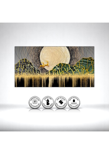 :temperli Cam Dikdörtgen Tablo, Cam Tablo, Uv Baskı, CTT008