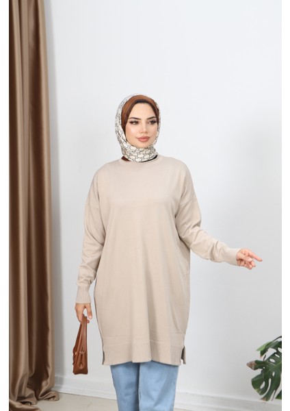 Yırtmaçlı Merserize Tunik fırsatları