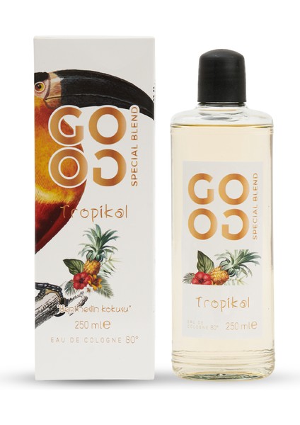Gogo Tropikal Kolonya 250ML Cam Şişe