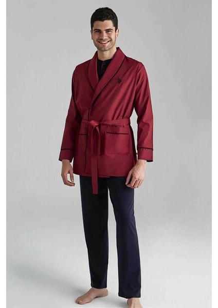 12000 Erkek Bordo Sabahlık Pijama Şort 5'li Set Takım fiyatları