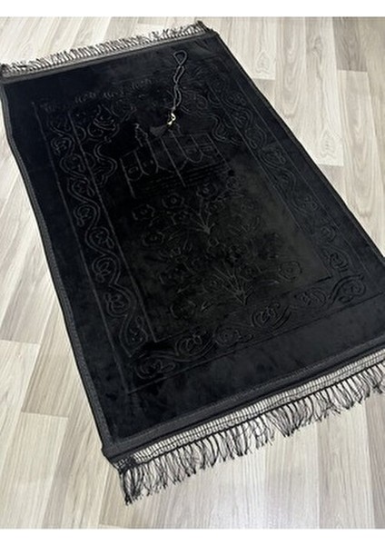 Lüks Kalın Yumuşak Peluş Kaymaz Taban Özellikli Hediyelik Çeyizlik Seccade Tesbih modelleri