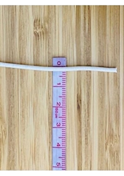 Yuvarlak Birit Lastik. 2mm x 6 Yarda. Beyaz. modelleri