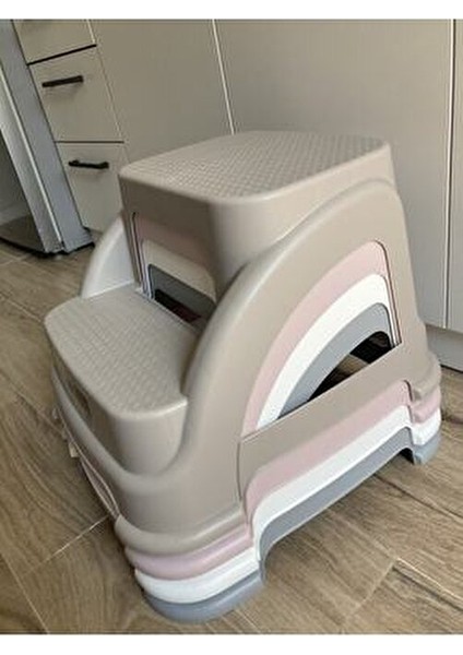 Merdivo Küçük Beyaz Pembe S.kahve Plastik Basamak Merdiven Kamp Tabure Hh fırsatları