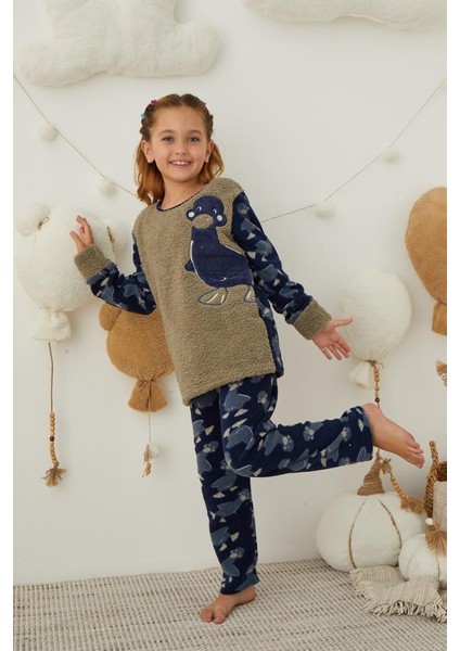 Kız Çocuk Welsoft Polar Pijama Takımı 42236 modelleri