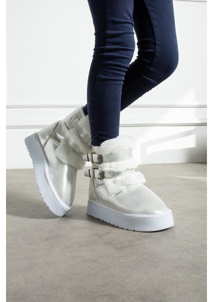 Çift Tokalı Kalıntaban Çocuk Bot Gümüş Sultan