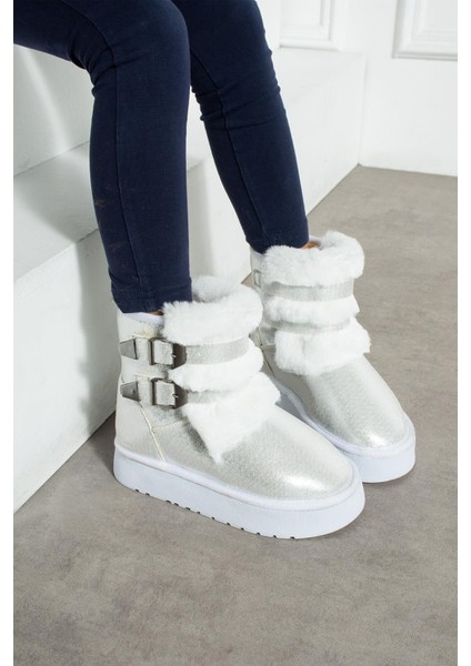 Çift Tokalı Kalıntaban Çocuk Bot Gümüş Sultan modelleri