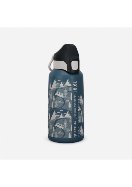 Quechua Çocuk Outdoor Paslanmaz Çelik Matara - 0,6 L - Mavi - 500