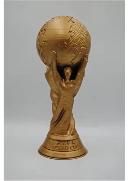 Fifa Dünya Kupası 15 cm Detaylı Tasarımları Olan Altın Renkli Özel Tasarım Kupası