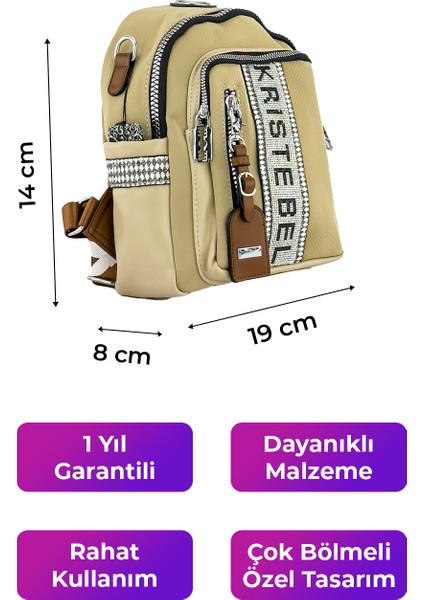 Kriste Bell Çapraz Askılı Kadın Çanta Taupe 26551 indirimleri