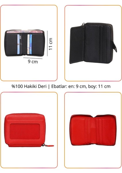 Hakiki Deri Kadın Cüzdan Buz Mavisi 739