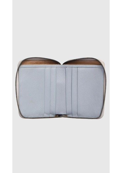 Hakiki Deri Kadın Cüzdan Buz Mavisi 739
