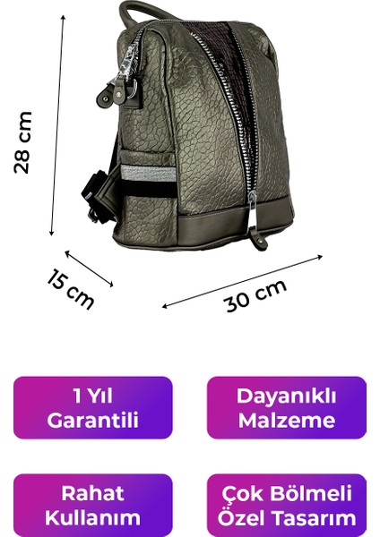 Kriste Bell Kadın Sırt Çanta Pewter 26457 indirimleri