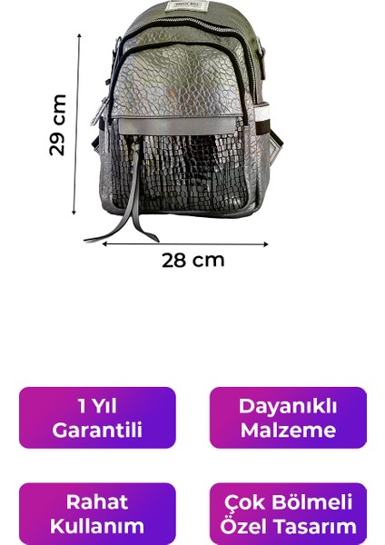 Kriste Bell Kadın Sırt Çanta Pewter 26458 indirimleri