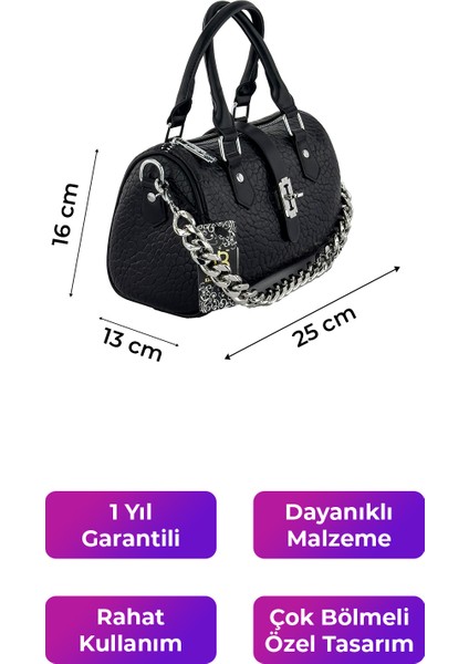 Kriste Bell Kadın Çanta Siyah 26456 indirimleri