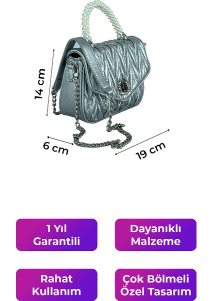 Kriste Bell Kadın Çanta Gümüş 26383 indirimleri