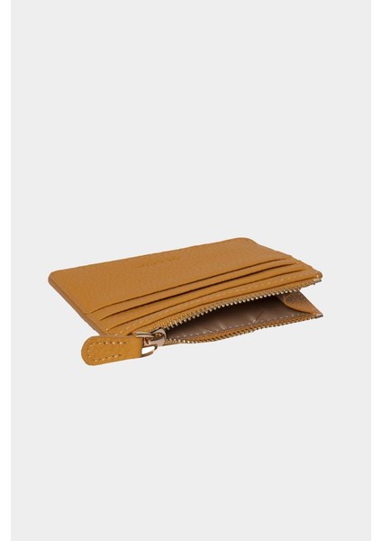 Hakiki Deri Unisex Cüzdan Flother-Sarı 820