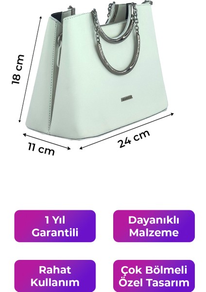 Kriste Bell Kadın Çanta Beyaz 7140