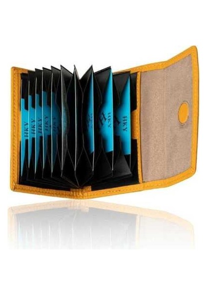 Hakiki Deri Kartlık Sarı 841