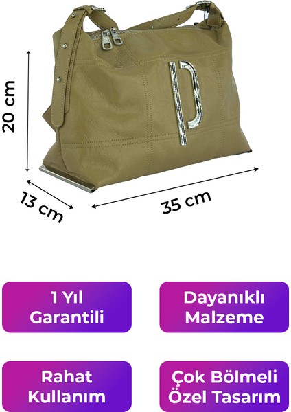 Kriste Bell Çapraz Askılı Kadın Çanta Haki 26552 indirimleri