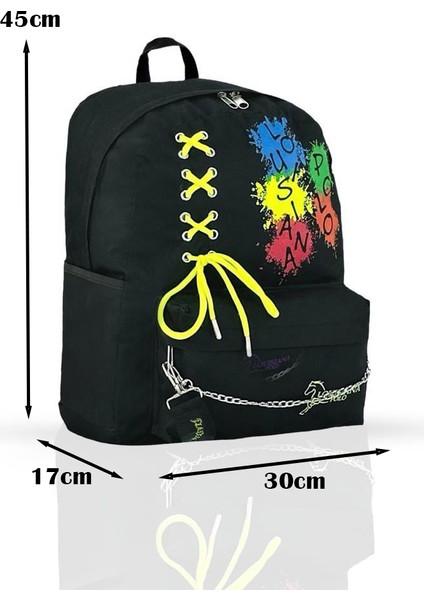 Laptop Bölmeli Okul Çantası Multicolor 1141