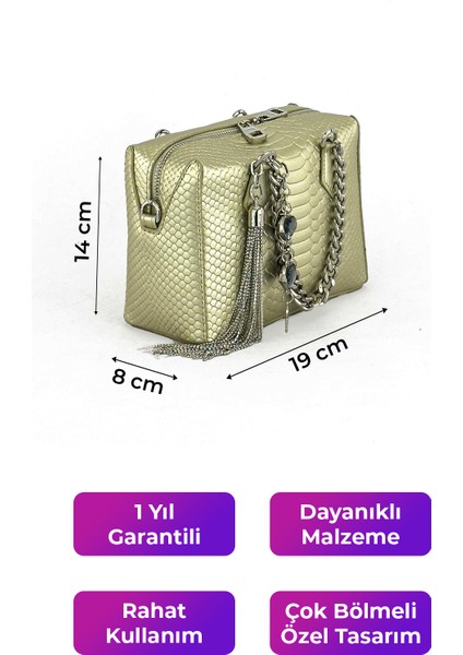 Kriste Bell Çapraz Askılı Kadın Çanta Altın 26551 indirimleri