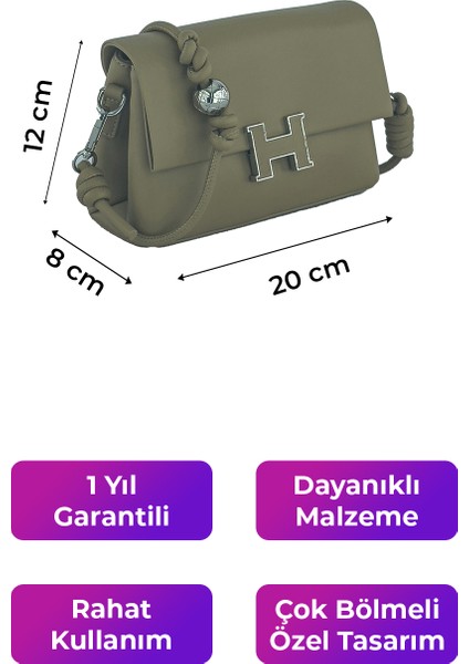 Kriste Bell Çapraz Askılı Kadın Çanta Haki 26530 fırsatları