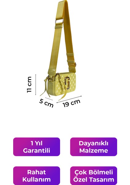 Kriste Bell Kadın Çanta Çapraz Askılı Sarı 26398 indirimleri