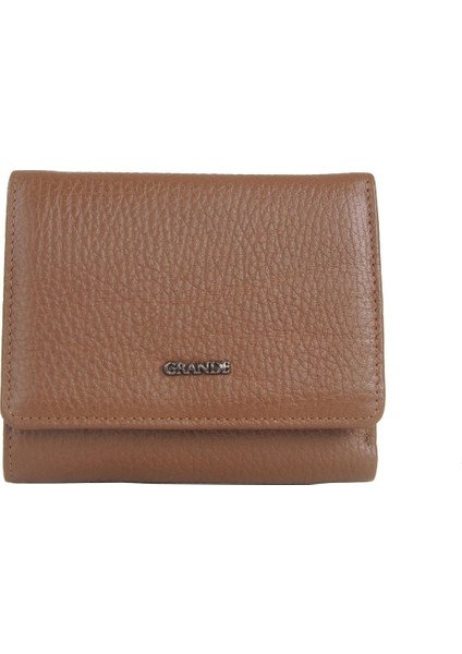 Hakiki Deri Kadın Cüzdanı Taba 2766