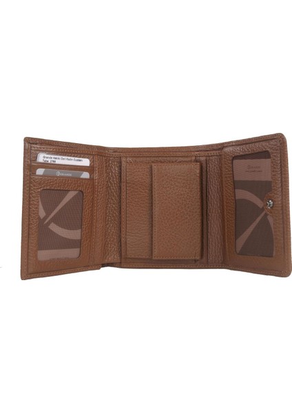 Hakiki Deri Kadın Cüzdanı Taba 2766 modelleri