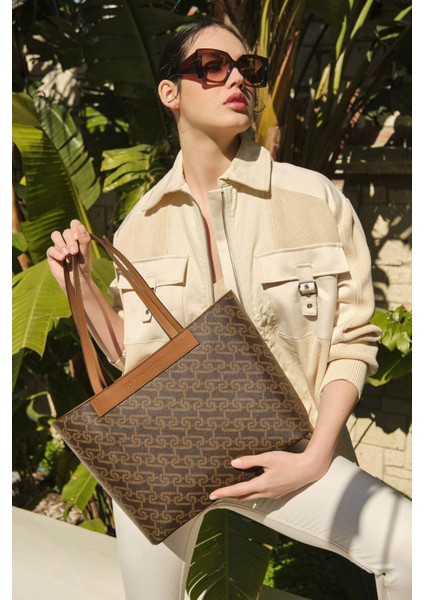 Kadın Omuz Çanta Kahve Us23500