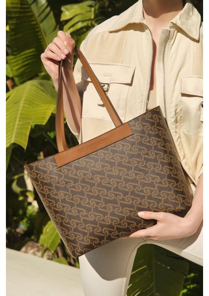 Kadın Omuz Çanta Kahve Us23500