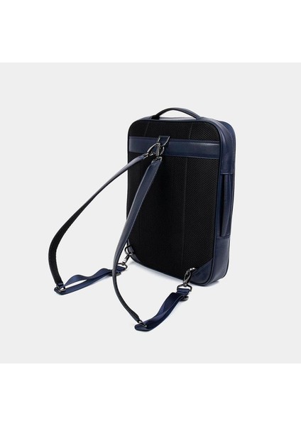 Grande Erkek Deri Sırt Çantası Lacivert 8003