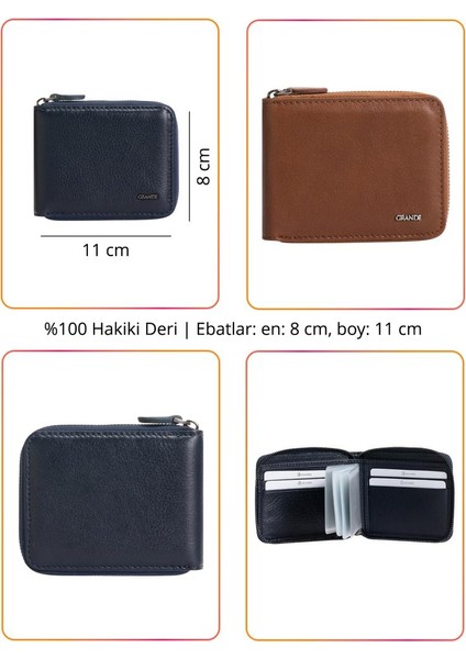 Grande Hakiki Deri Erkek Cüzdan Siyah 722 fırsatları