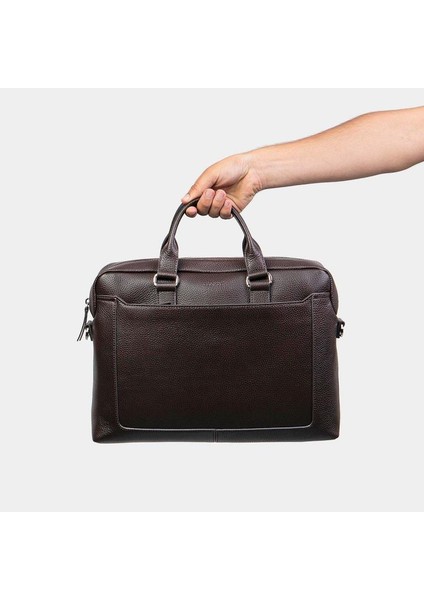 Grande Erkek Deri Evrak Çantası Kahve 9003
