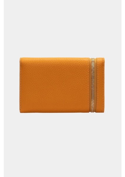 Hakiki Deri Kadın Cüzdan Sarı 2639