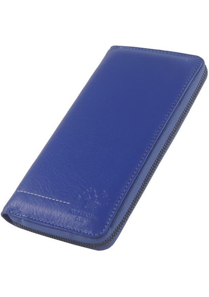 West Polo Hakiki Deri Cüzdan Saks Mavisi 851 fırsatları