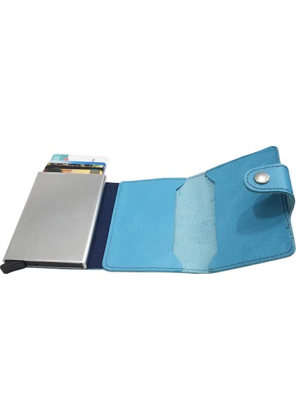 West Polo Mekanizmalı Kartlık Hakiki Deri Turkuaz 5510 fırsatları