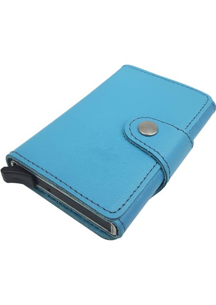 West Polo Mekanizmalı Kartlık Hakiki Deri Turkuaz 5510 indirimleri