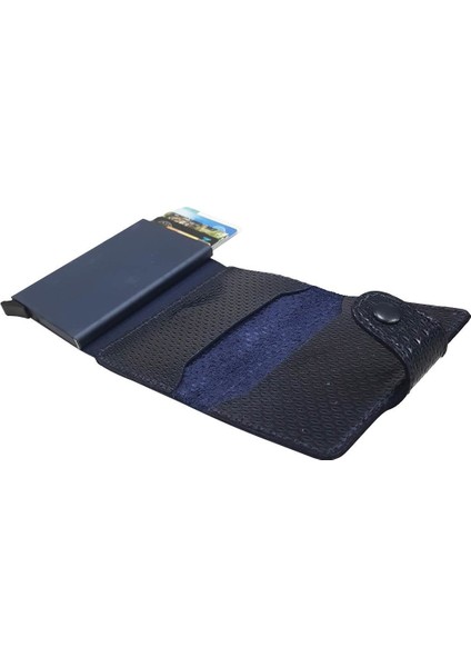 West Polo Mekanizmalı Kartlık Hakiki Deri Çizgili Lacivert 5510 fırsatları