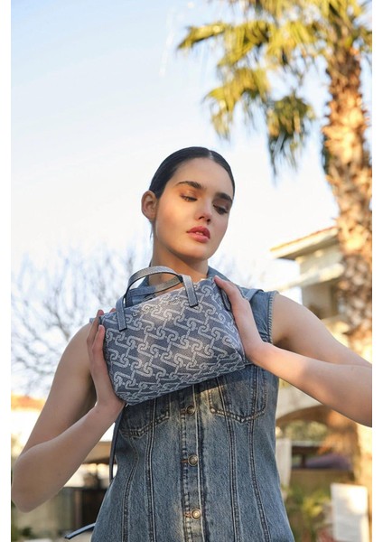 Çapraz Askılı Kadın Çanta Mavi Us23125 indirimleri