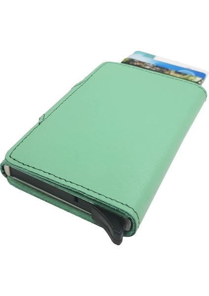 West Polo Mekanizmalı Kartlık Hakiki Deri Su Yeşili 5510 fiyatları