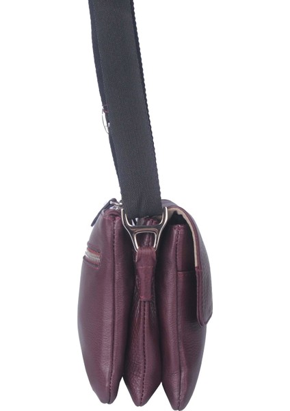 Erkek Hakiki Deri Çapraz Askılı Çanta Bordo 4259-Y fiyatları