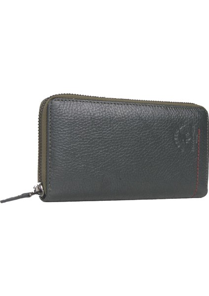 West Polo Hakiki Deri Erkek Cüzdan Haki 850