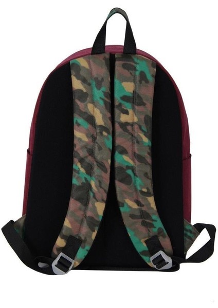 Okul Sırt Çantası Bordo Kamuflaj