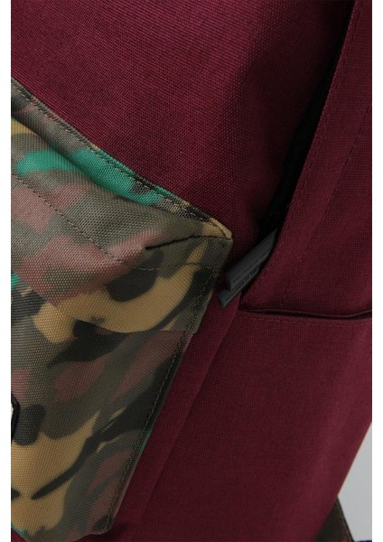 Okul Sırt Çantası Bordo Kamuflaj