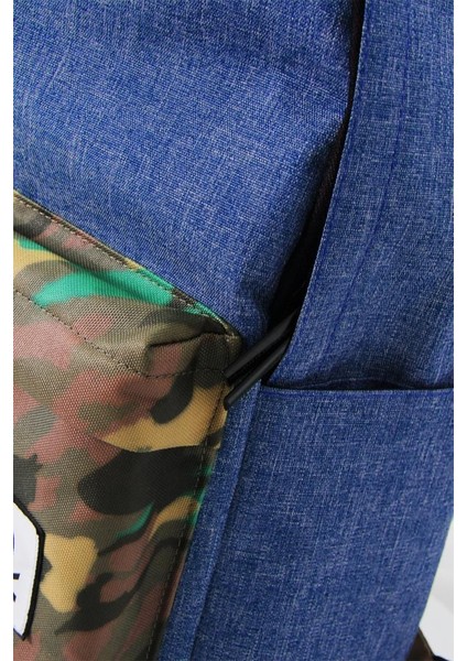 Okul Sırt Çantası Lacivert Kamuflaj