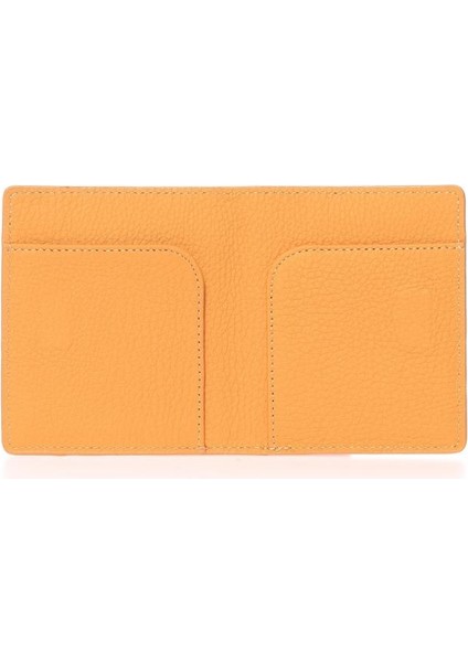 Hakiki Deri Kartlık Cüzdan Sarı 762